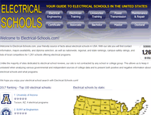 Tablet Screenshot of electrical-schools.com